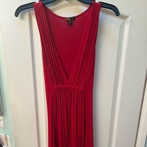 Red mini dress